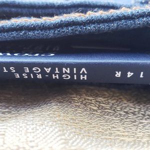 Crown & Ivy Womens High Rise Vintage Straight JeansSize14R